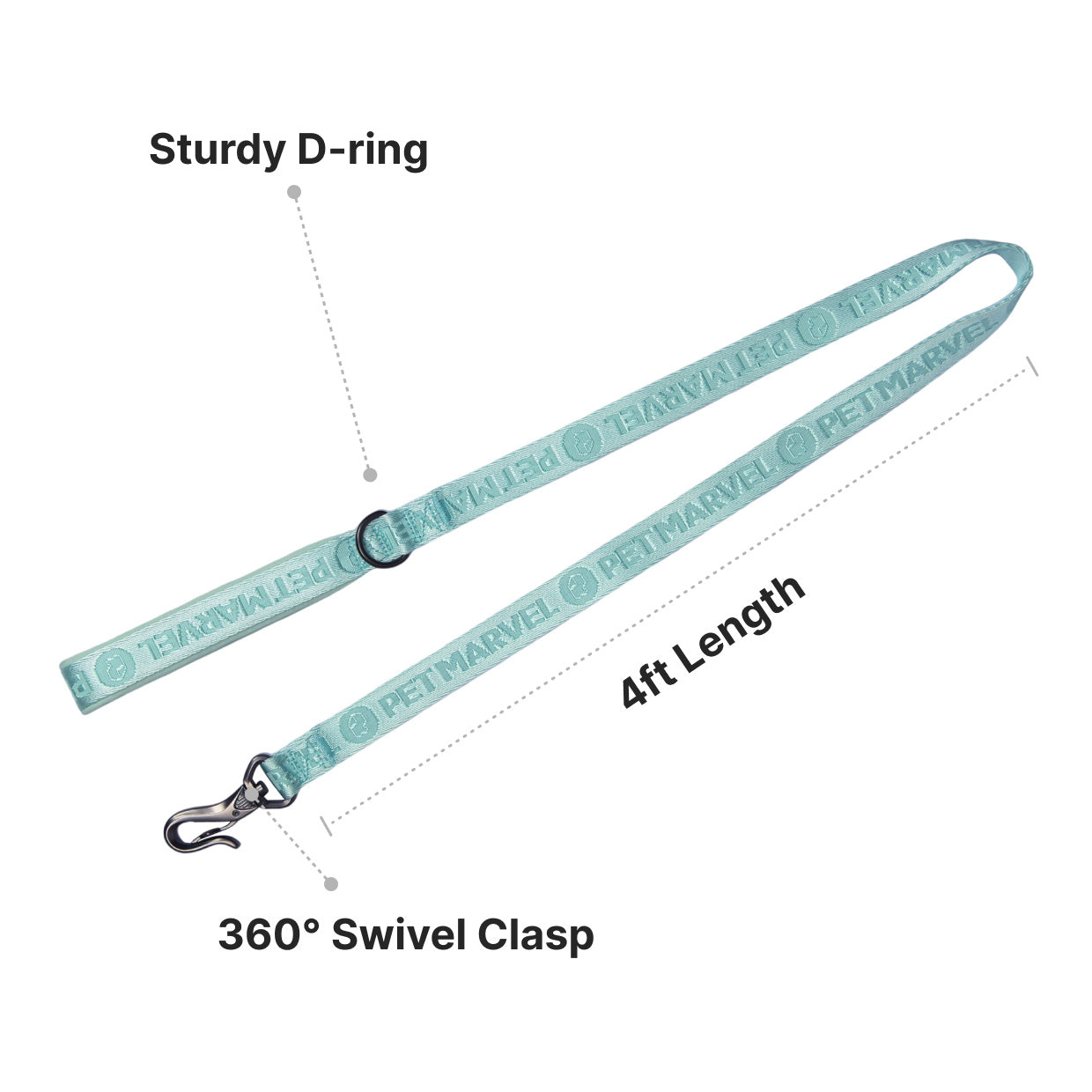 PETMARVEL Adjustable 4 FT Stylish Dog Leash Neoprene Padded Handle