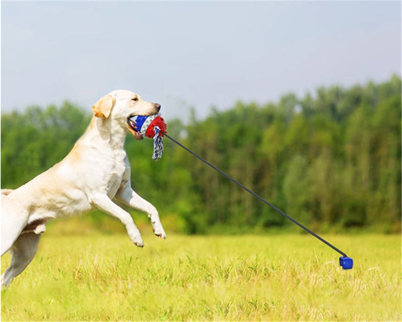 Dog Teething and Bite-Resistant Outdoor Strong Draw Rope Ball