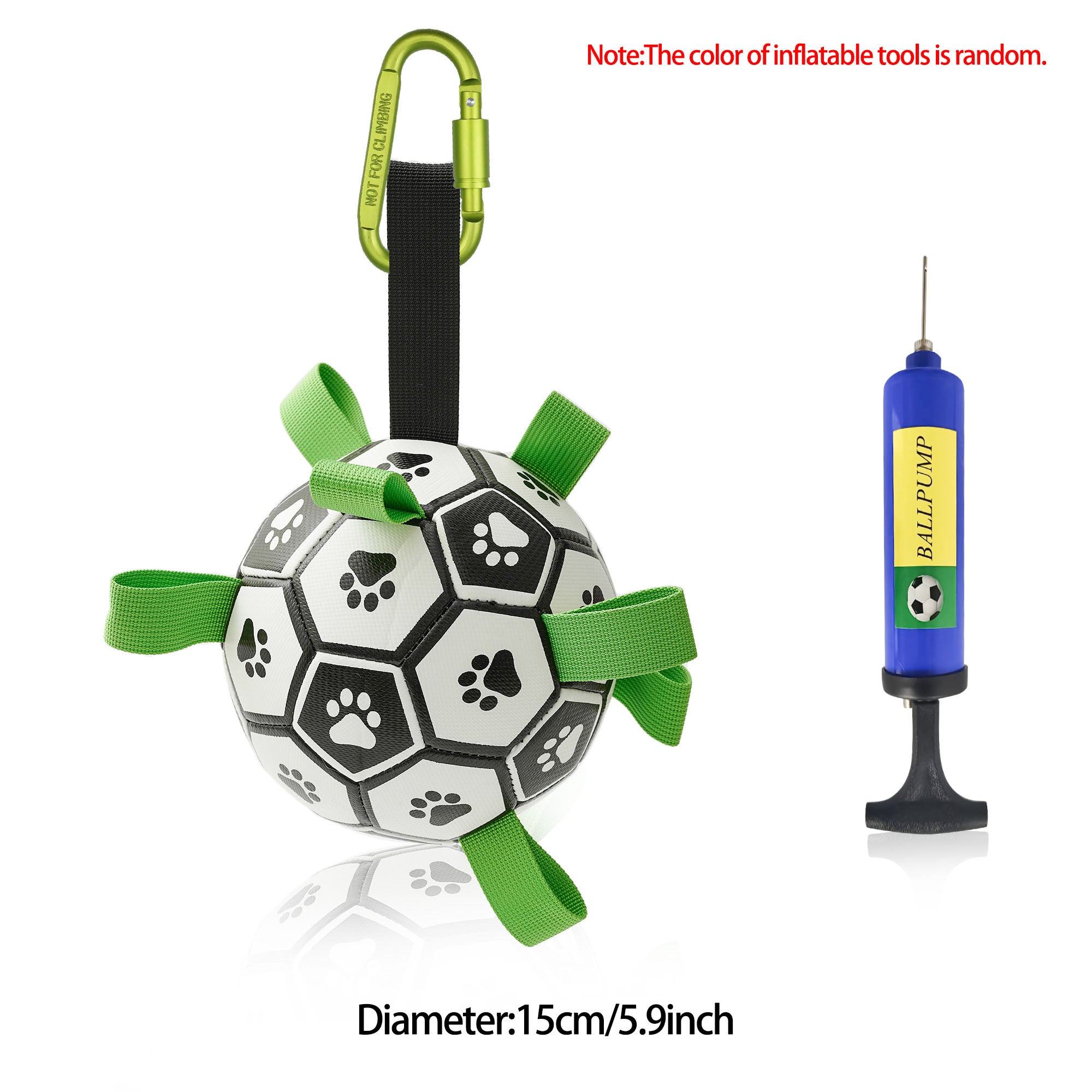 Interactive Dog Football Toy: Soccer Ball, Inflated Training Toy for Dogs