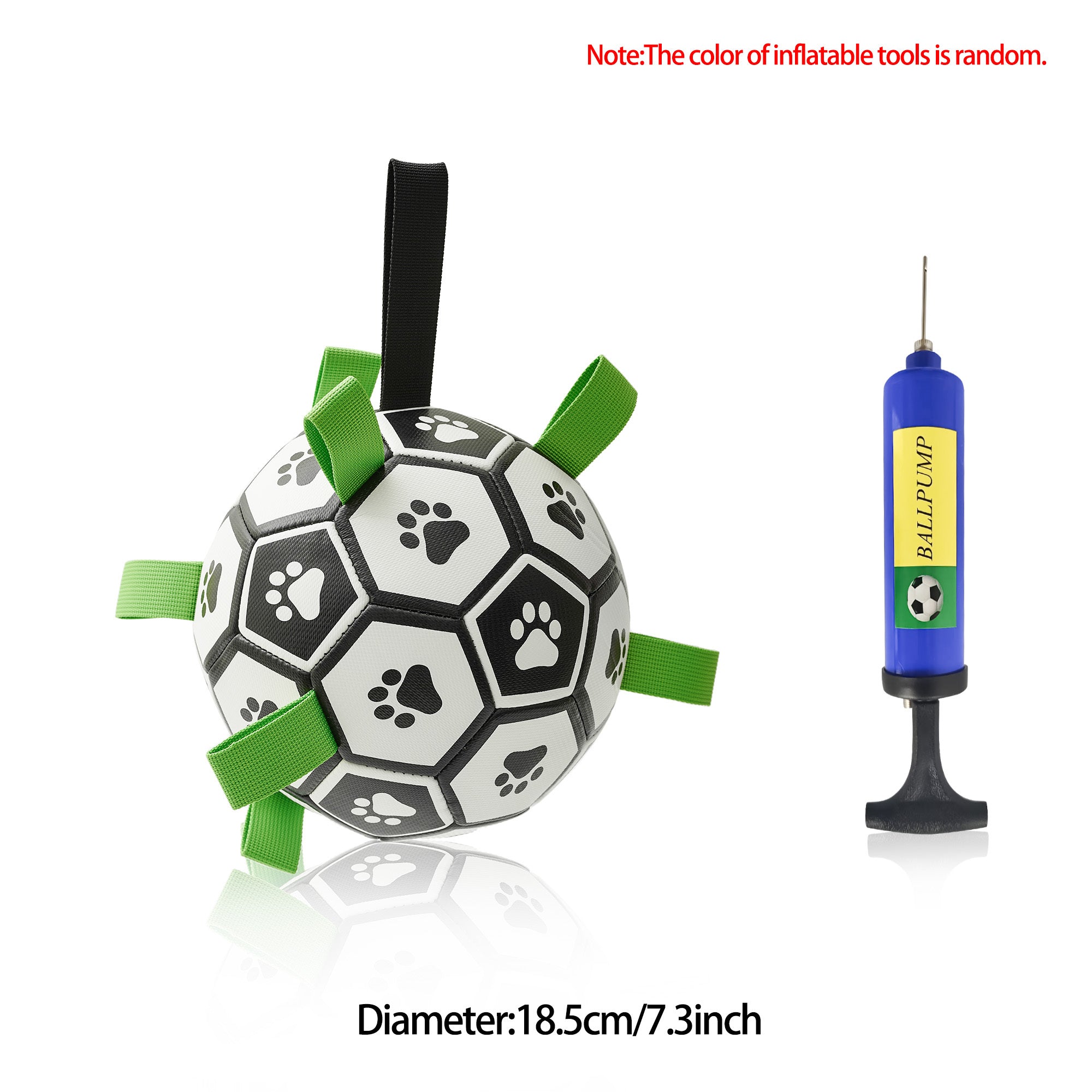 Interactive Dog Football Toy: Soccer Ball, Inflated Training Toy for Dogs