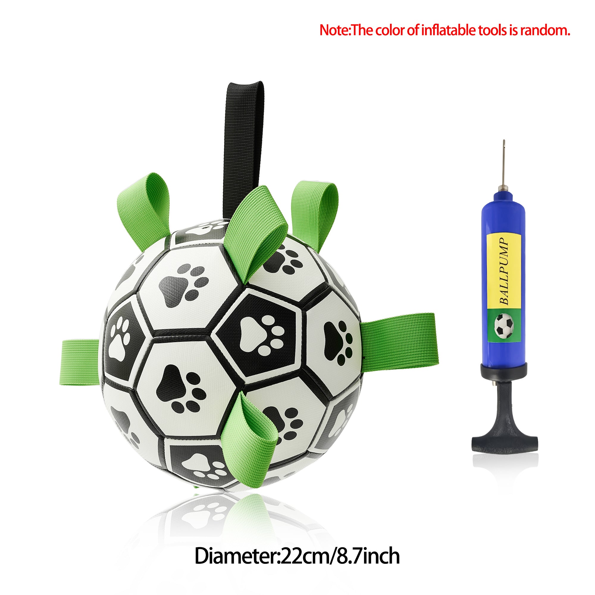 Interactive Dog Football Toy: Soccer Ball, Inflated Training Toy for Dogs