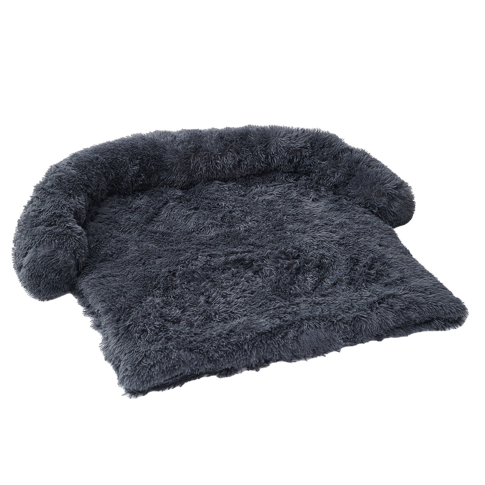 Calming Dog Bed Fluffy Plush Dog Mat Furniture Protector