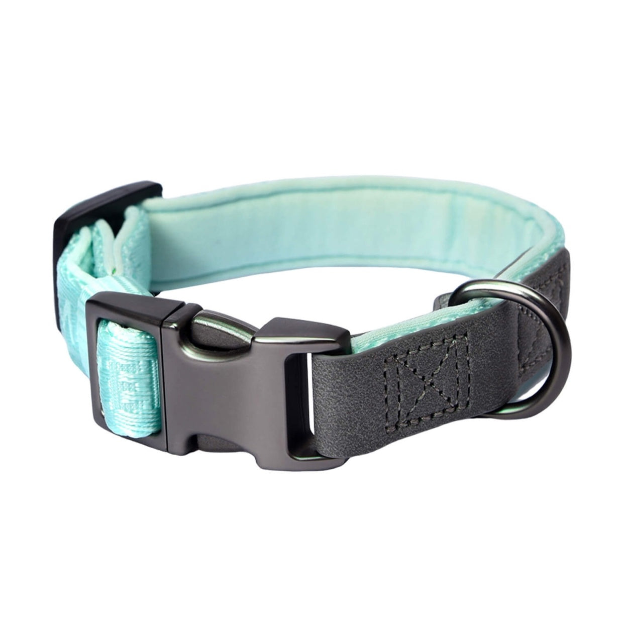 PETMARVEL Heavy Duty Solid Dog Collar Neoprene Padded One Inch Wide