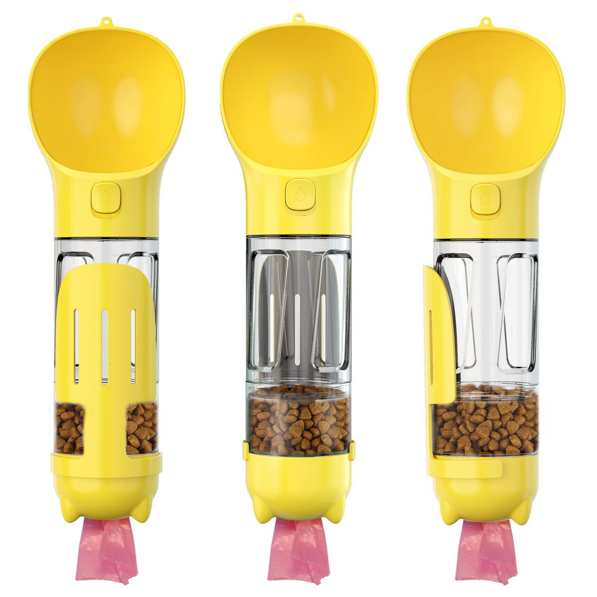 Portable Multifunction Dog Water Bottle Food Feeder