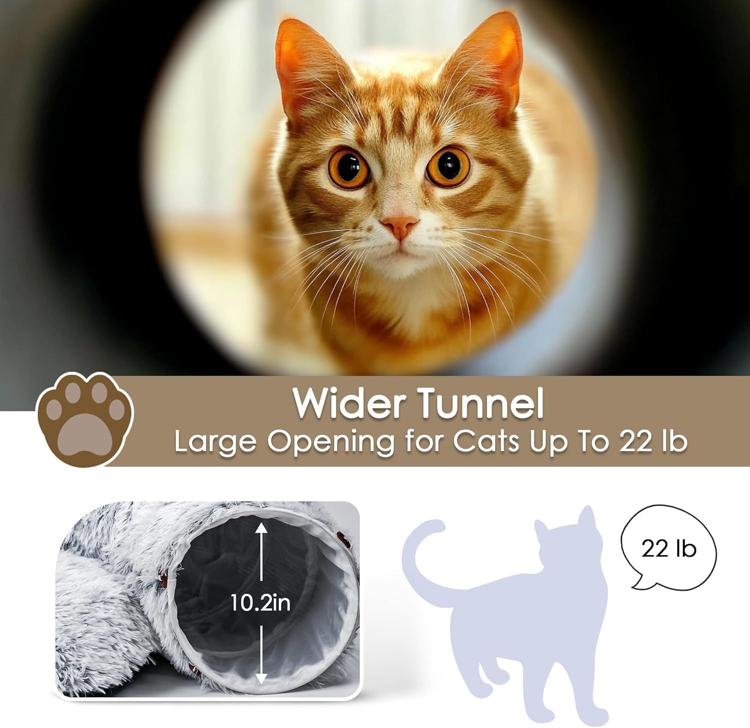 Cat Tunnel Bed For Indoor Cats