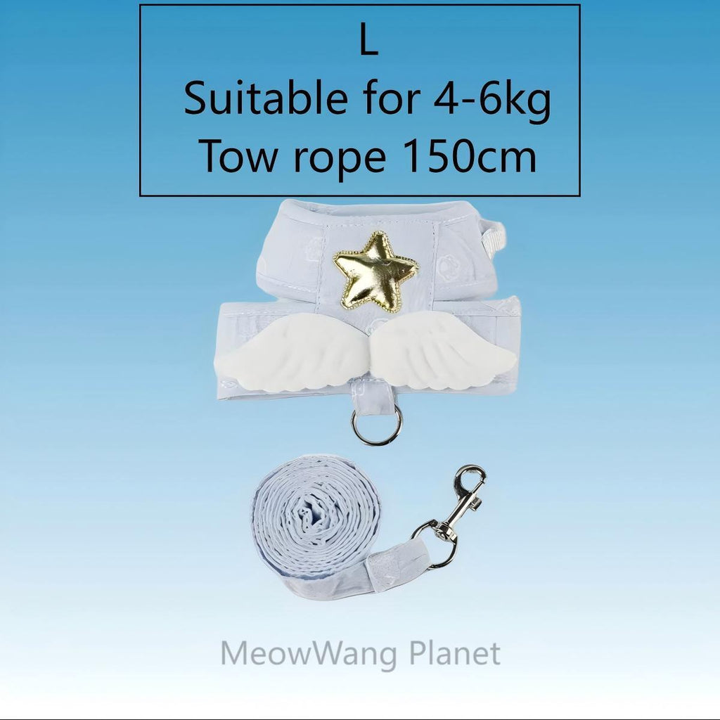 Dog Leash Cat Leash Heavenly Angel Wings Pet Harness