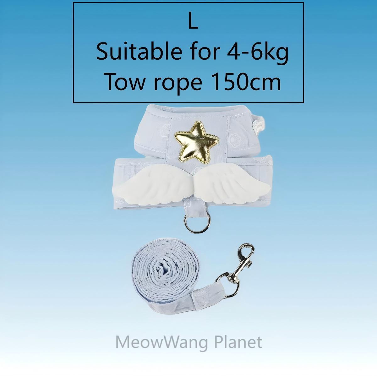 Dog Leash Cat Leash Heavenly Angel Wings Pet Harness