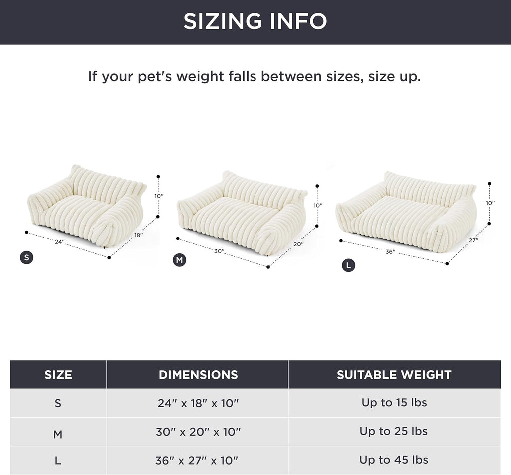 Bedsure Cute Cat Couch For Pets - Fluffy Cat Sofa