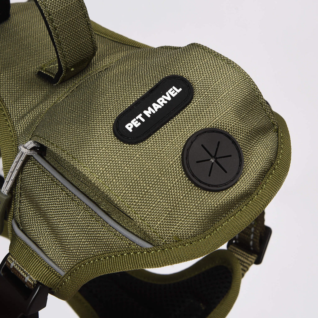 PETMARVEL High-Perfomance Tactical Dog Harness With Poop Bag Holder, No Pull Front Clip & Metal Buckles
