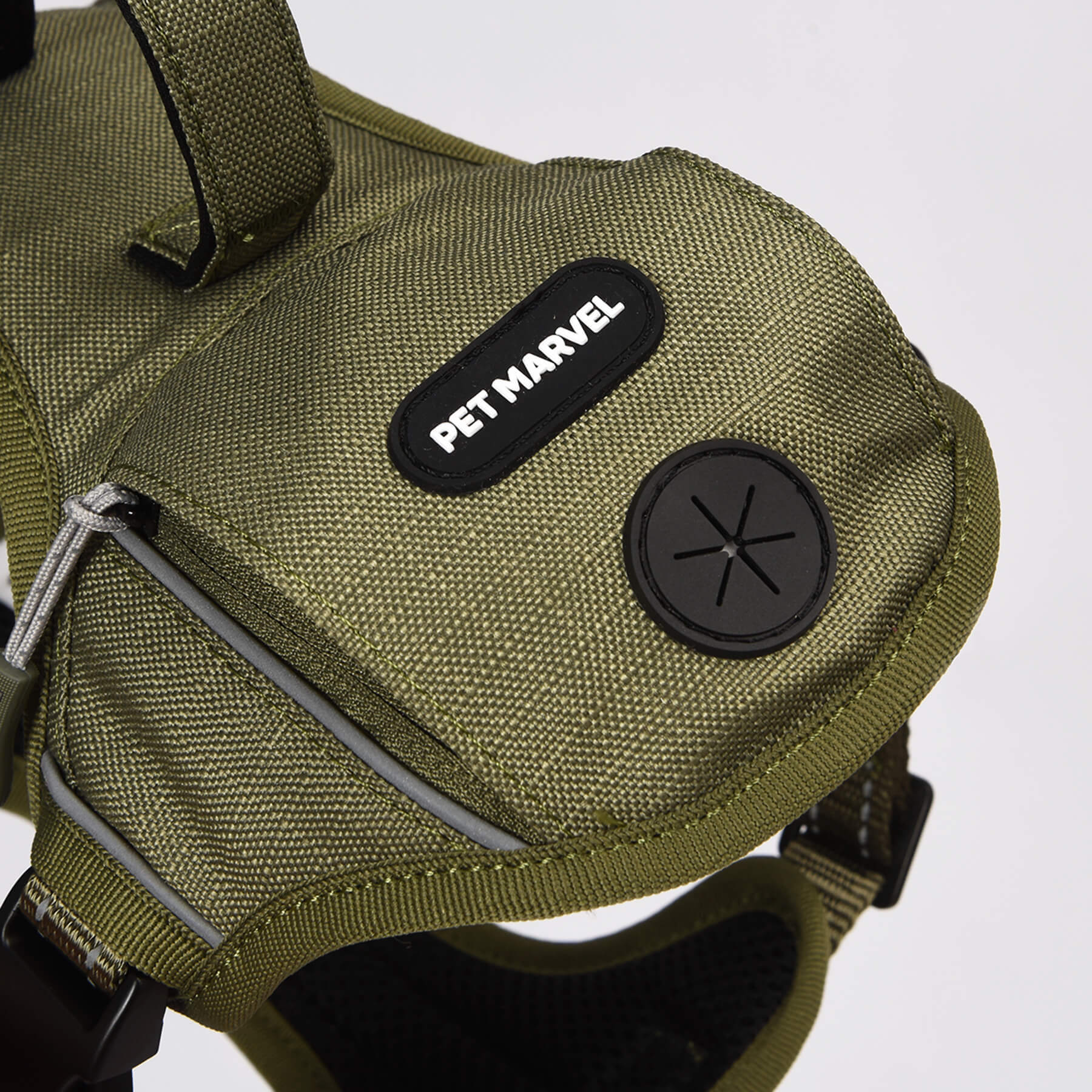 PETMARVEL High-Perfomance Tactical Dog Harness With Poop Bag Holder, No Pull Front Clip & Metal Buckles