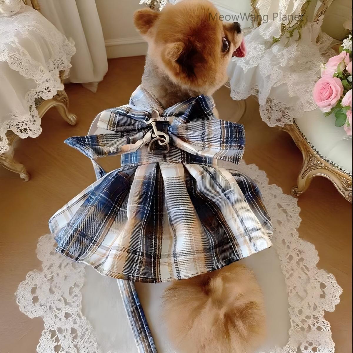 Luxury JK Plaid Pet Harness
