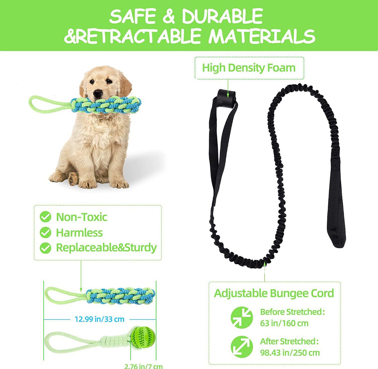 Dog Tug Of War Rope Molar Cleaning Tooth Bite Rope