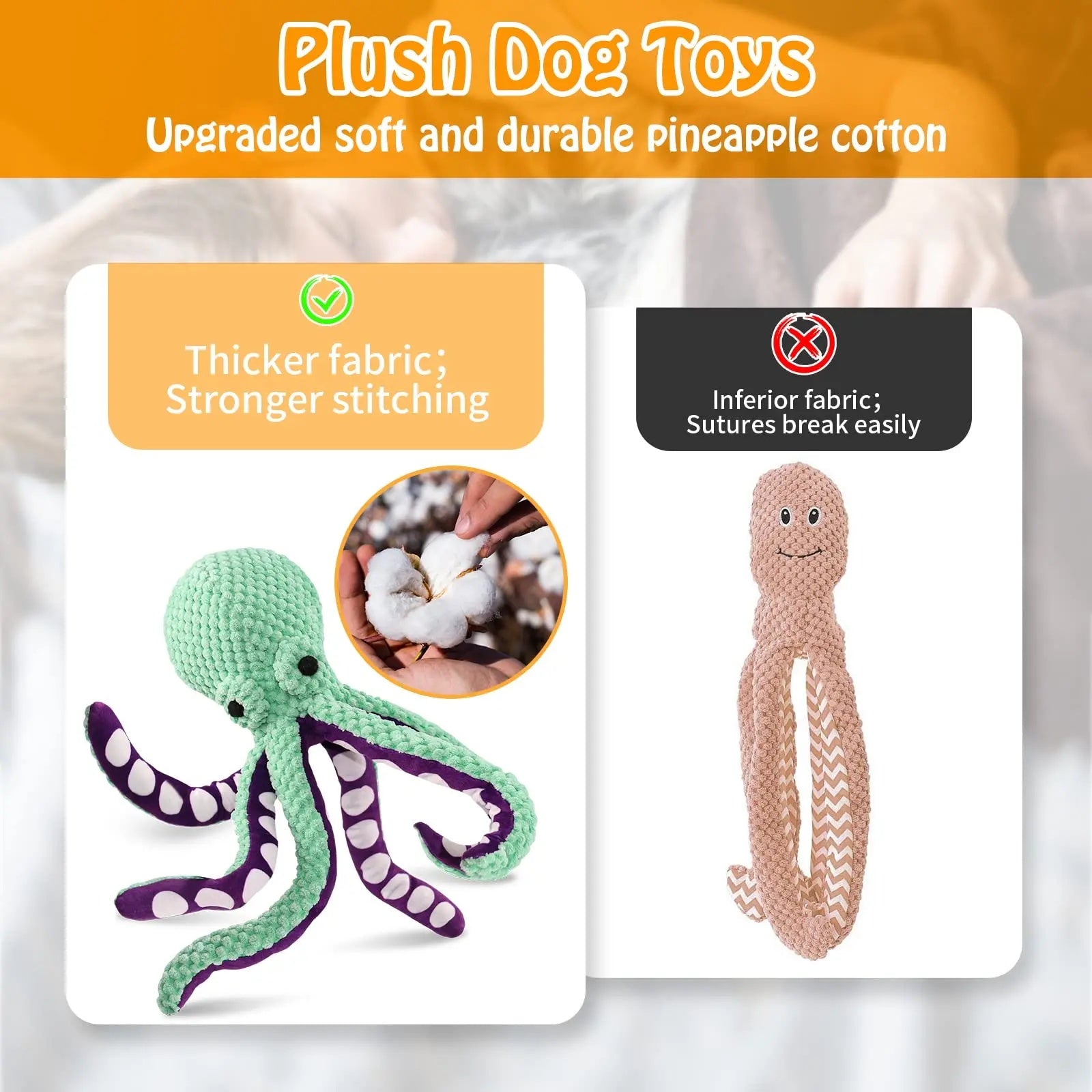 Pet Plush Toy Cat Dog Voice Octopus Shell Puzzle Toy