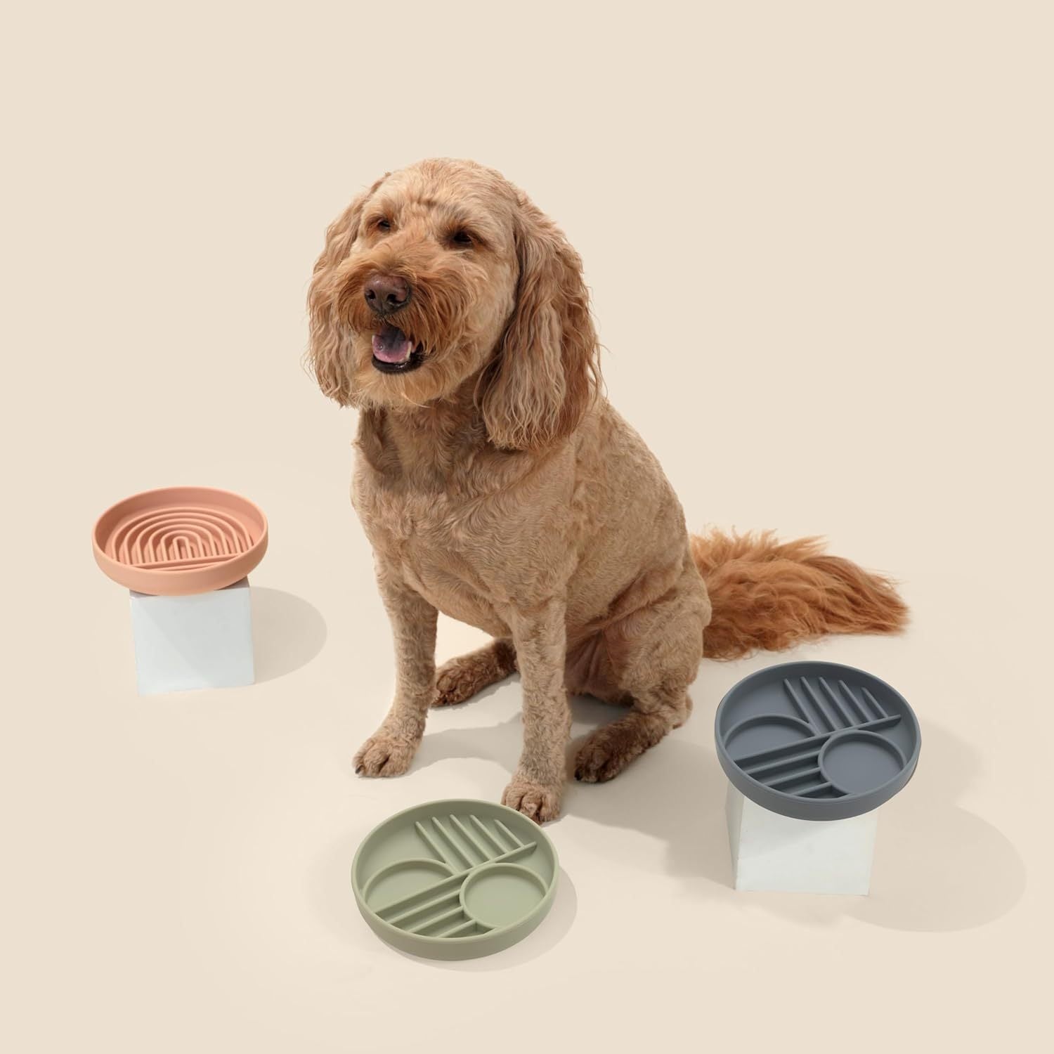 The Slowdown Bowl Silicone Slow Feeder For Dogs Puppies