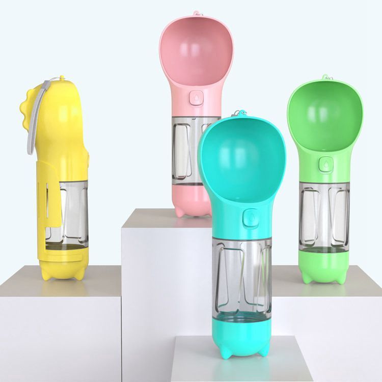 Portable Multifunction Dog Water Bottle Food Feeder