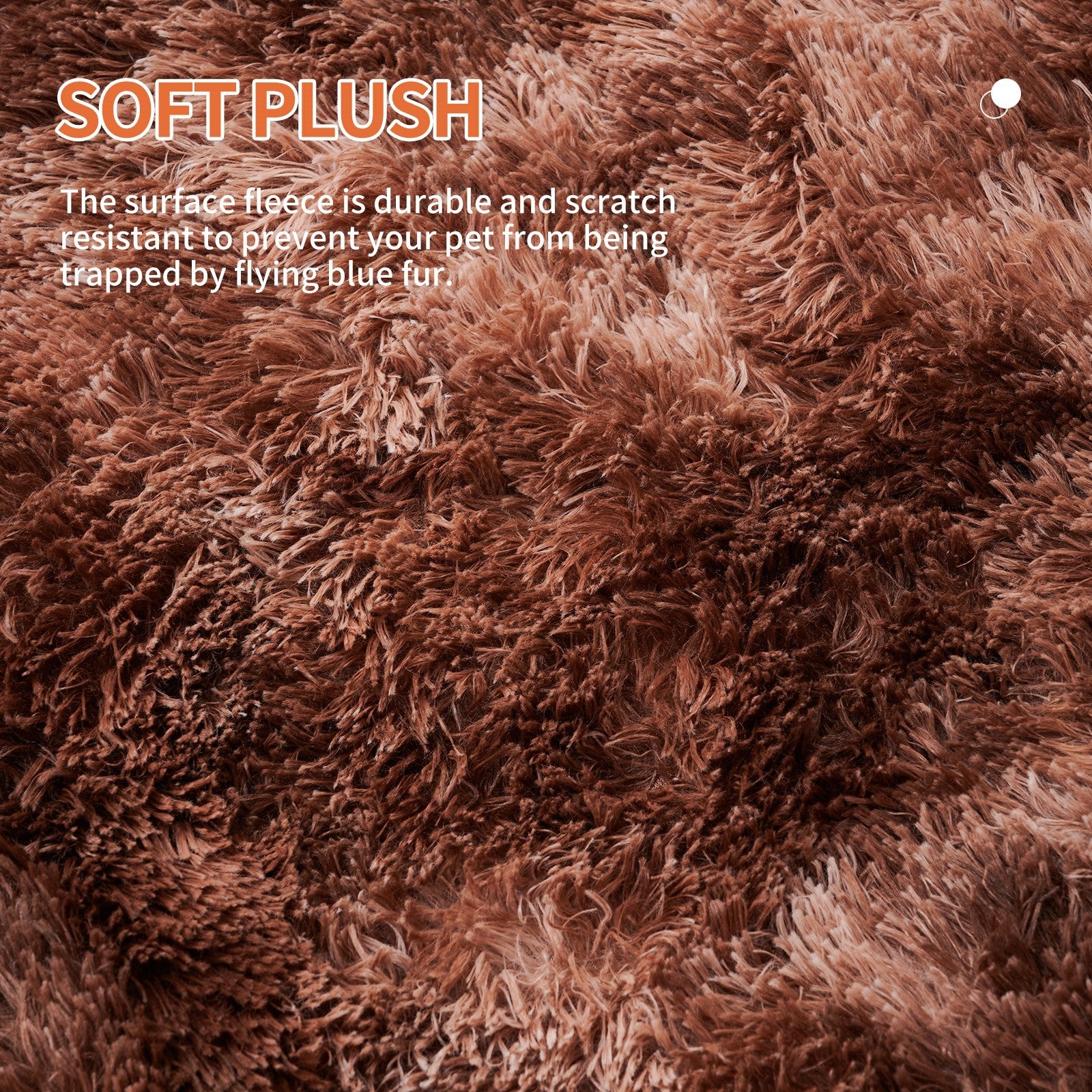 Calming Dog Bed Fluffy Plush Dog Mat Furniture Protector