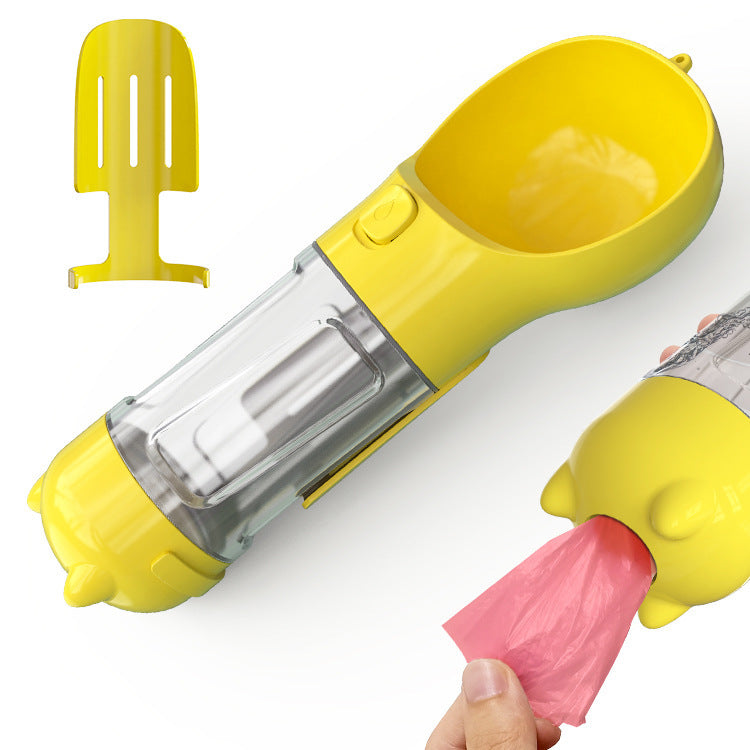 Portable Multifunction Dog Water Bottle Food Feeder