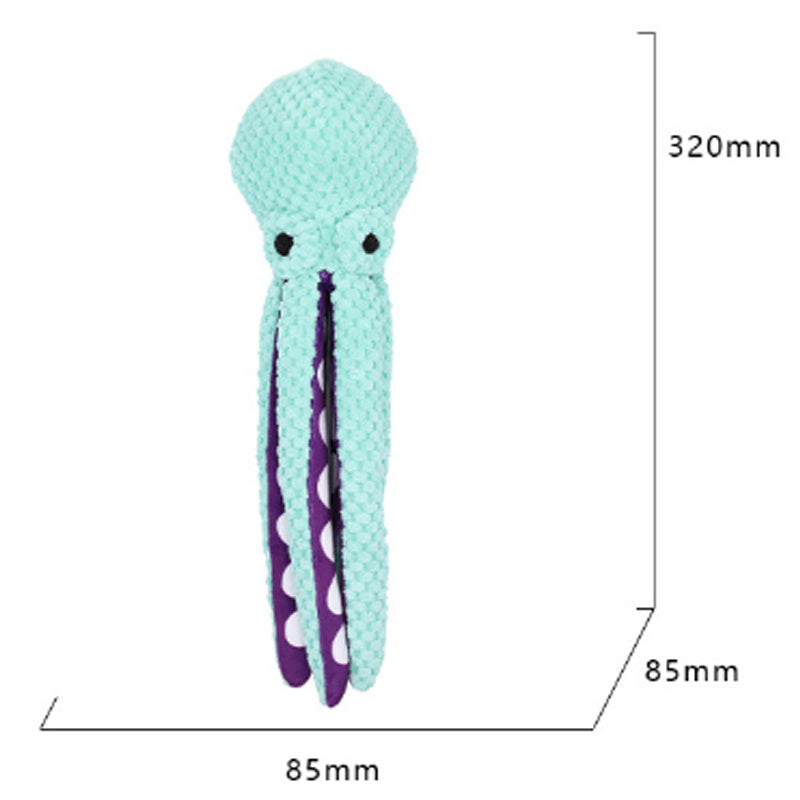Pet Plush Toy Cat Dog Voice Octopus Shell Puzzle Toy